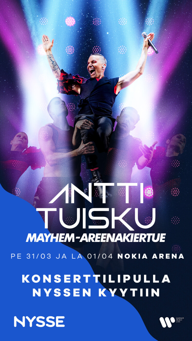 Antti Tuiskun konserttimainos.